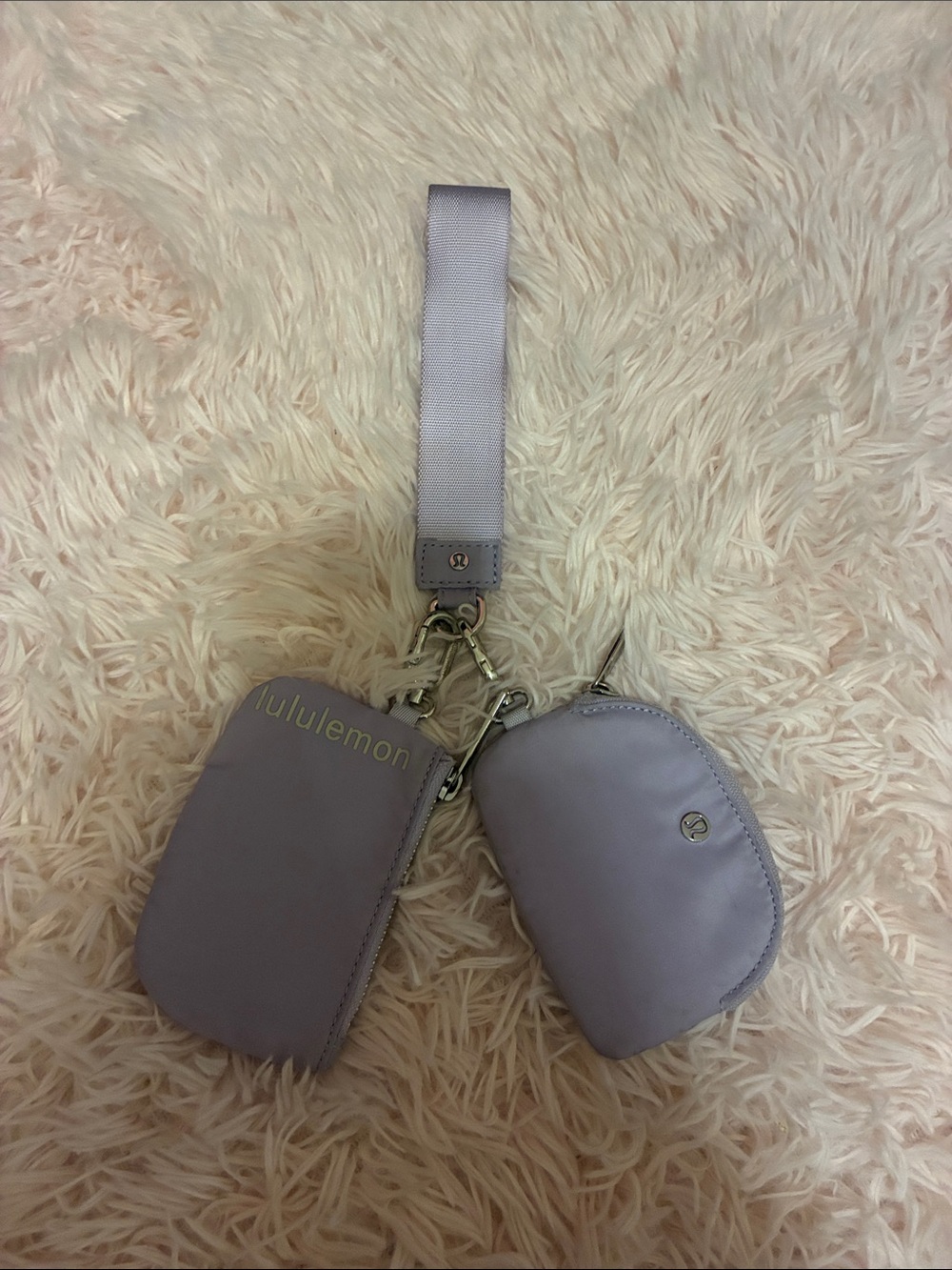 Lululemon Lavender Dual Wristlet